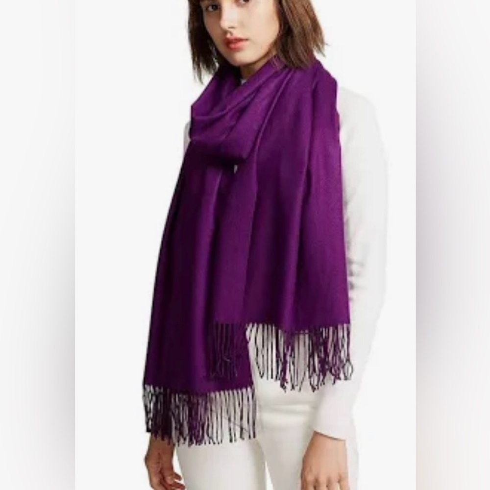Bijoux Terner Deep Purple Blanket Wrap Scarf